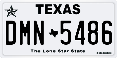 TX license plate DMN5486