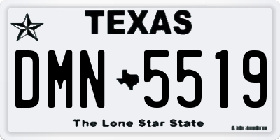 TX license plate DMN5519