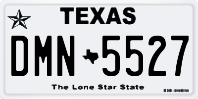 TX license plate DMN5527