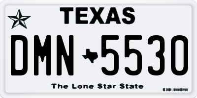 TX license plate DMN5530