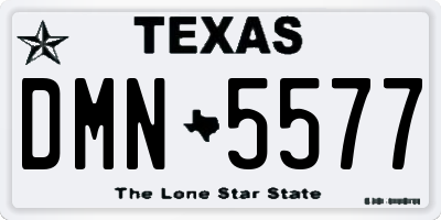 TX license plate DMN5577