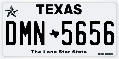 TX license plate DMN5656