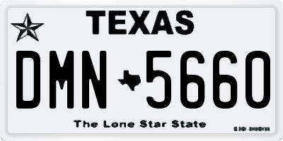 TX license plate DMN5660