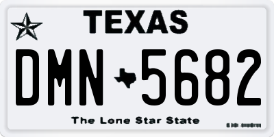 TX license plate DMN5682