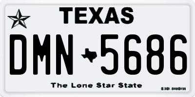 TX license plate DMN5686