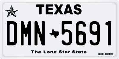 TX license plate DMN5691