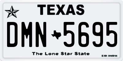 TX license plate DMN5695