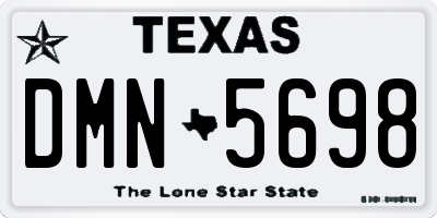 TX license plate DMN5698