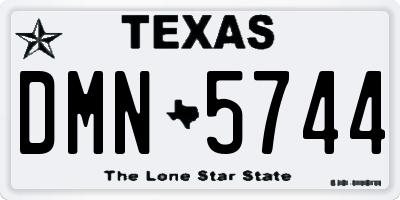 TX license plate DMN5744