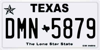 TX license plate DMN5879