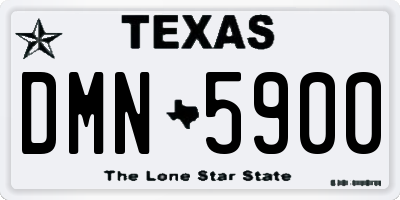 TX license plate DMN5900