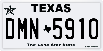 TX license plate DMN5910