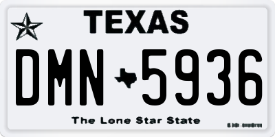 TX license plate DMN5936