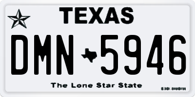 TX license plate DMN5946