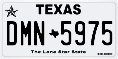 TX license plate DMN5975