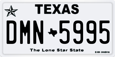 TX license plate DMN5995