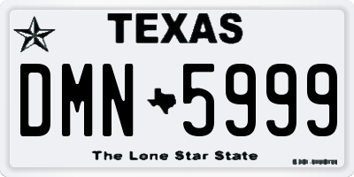 TX license plate DMN5999