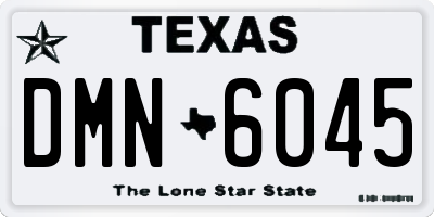 TX license plate DMN6045
