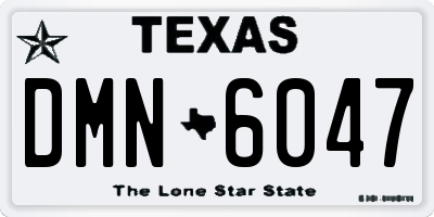 TX license plate DMN6047