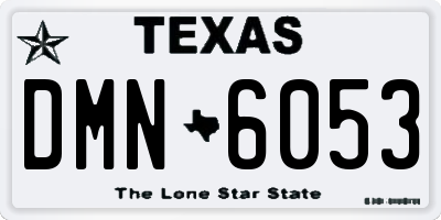TX license plate DMN6053