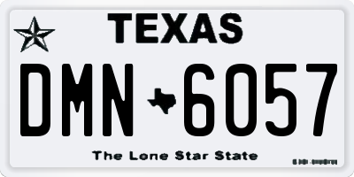 TX license plate DMN6057