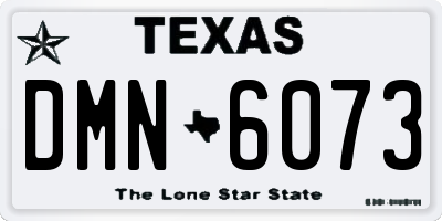 TX license plate DMN6073