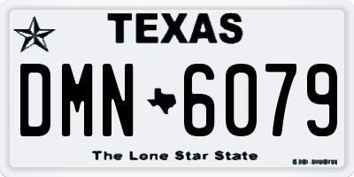 TX license plate DMN6079