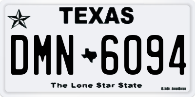 TX license plate DMN6094