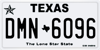 TX license plate DMN6096
