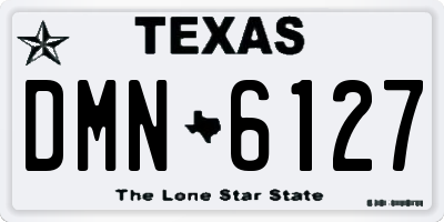 TX license plate DMN6127