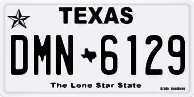 TX license plate DMN6129