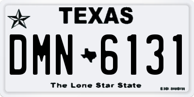 TX license plate DMN6131