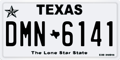 TX license plate DMN6141