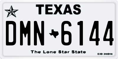 TX license plate DMN6144