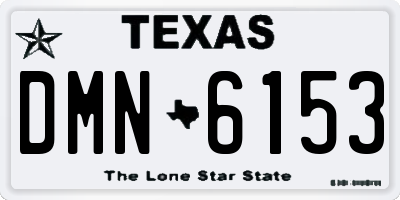 TX license plate DMN6153