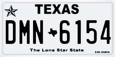 TX license plate DMN6154
