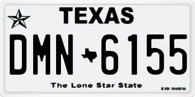 TX license plate DMN6155