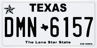 TX license plate DMN6157