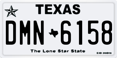 TX license plate DMN6158