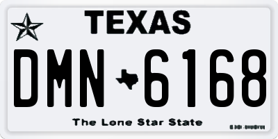 TX license plate DMN6168