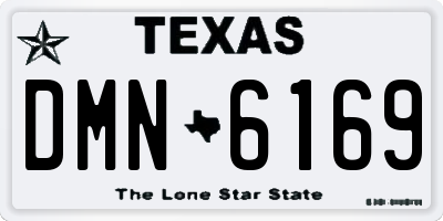 TX license plate DMN6169