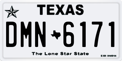 TX license plate DMN6171
