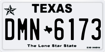 TX license plate DMN6173