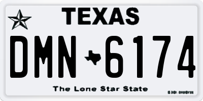 TX license plate DMN6174