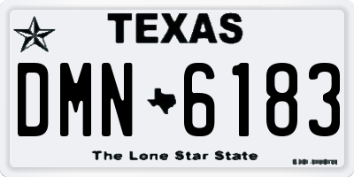 TX license plate DMN6183