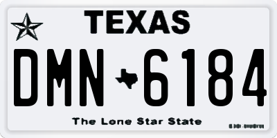 TX license plate DMN6184