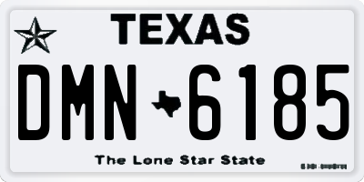 TX license plate DMN6185