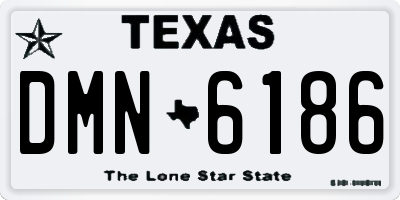 TX license plate DMN6186