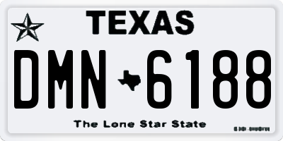 TX license plate DMN6188