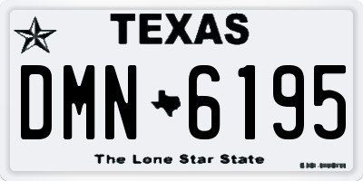 TX license plate DMN6195